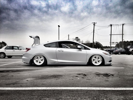 honda civic si coupe 2012 slammed lowered flush fitted stance coilovers static daily driven ksport kontrol pro