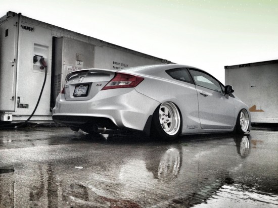 honda civic si coupe 2012 slammed lowered flush fitted stance coilovers static daily driven ksport kontrol pro