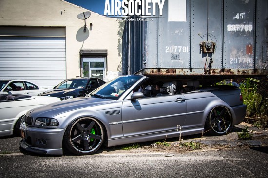 bmw e46 m3 bagged airride ksport deluxe airtech airsociety