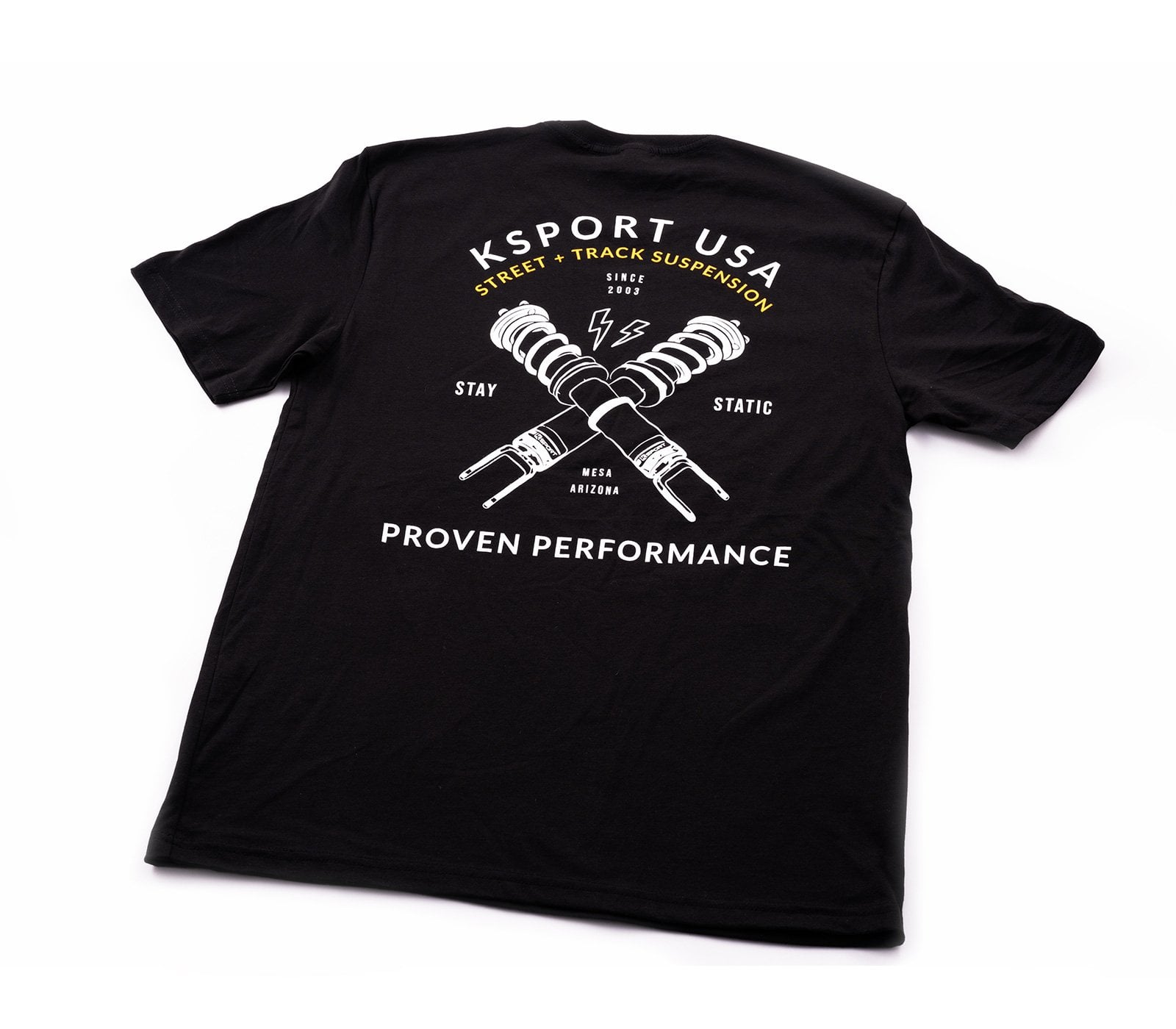 Black KSport Proven Performance coilover T-shirt