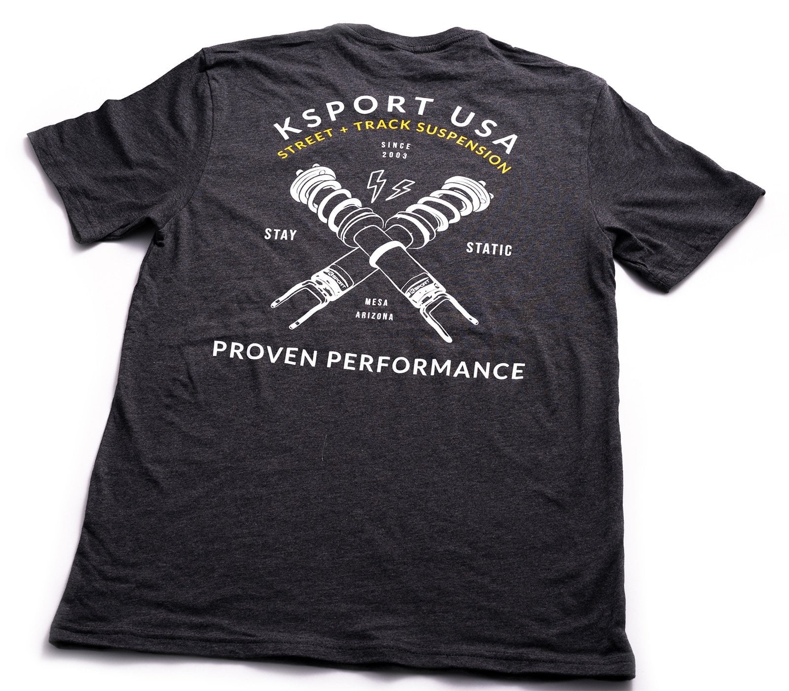 Gray KSport Proven Performance coilover T-shirt