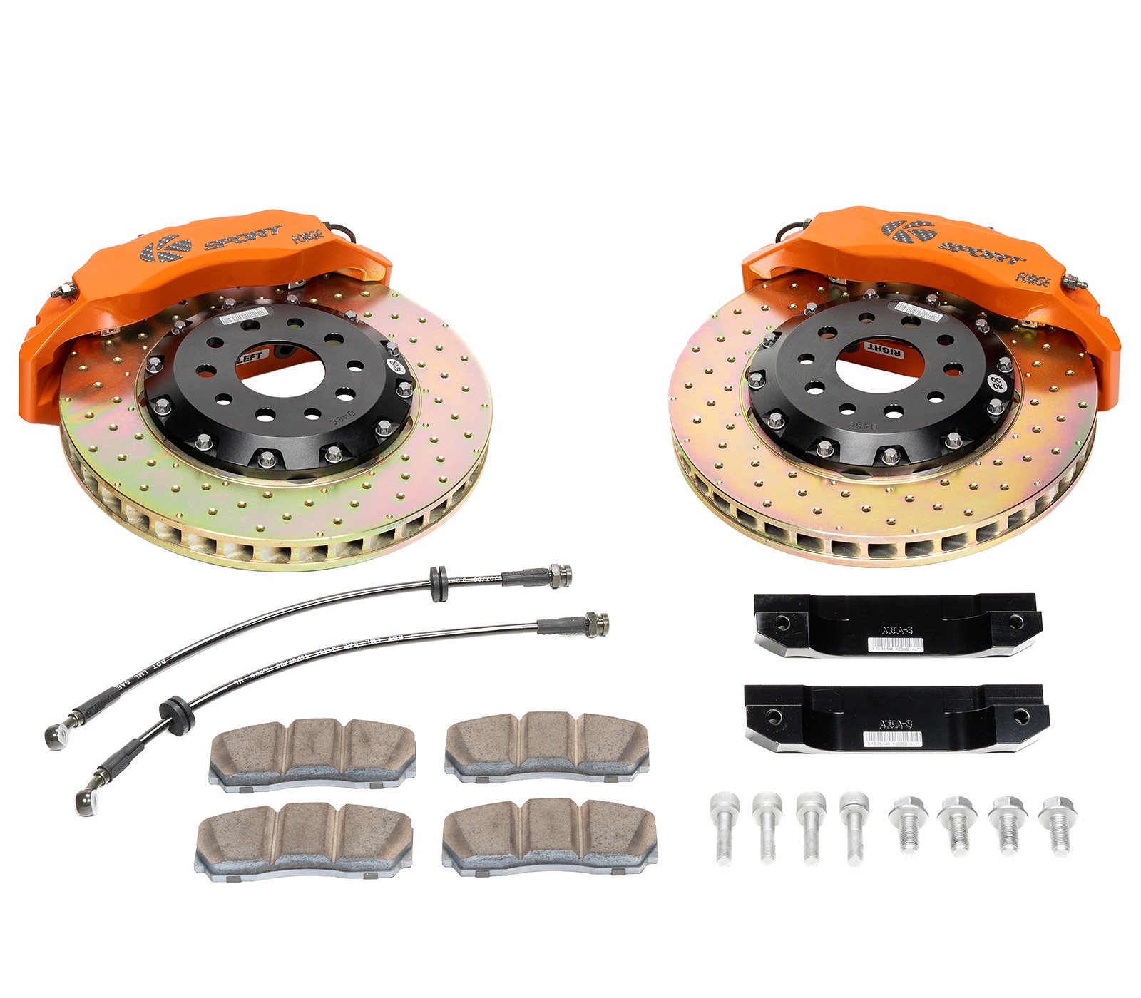 Rear Drill Slot Brake Rotors And Ceramic Pads For Integra RSX Accord Civic