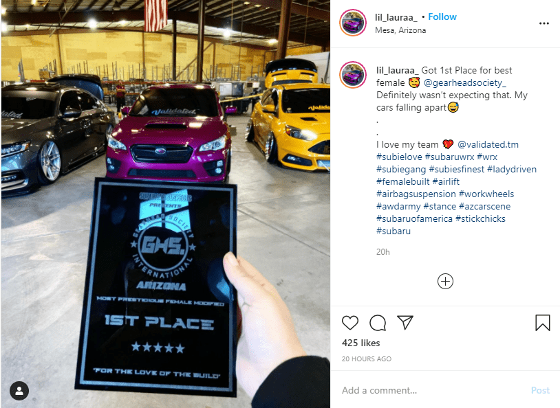 first place car
