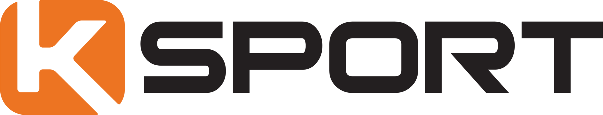 Ksport Logo - Black + Orange - Web